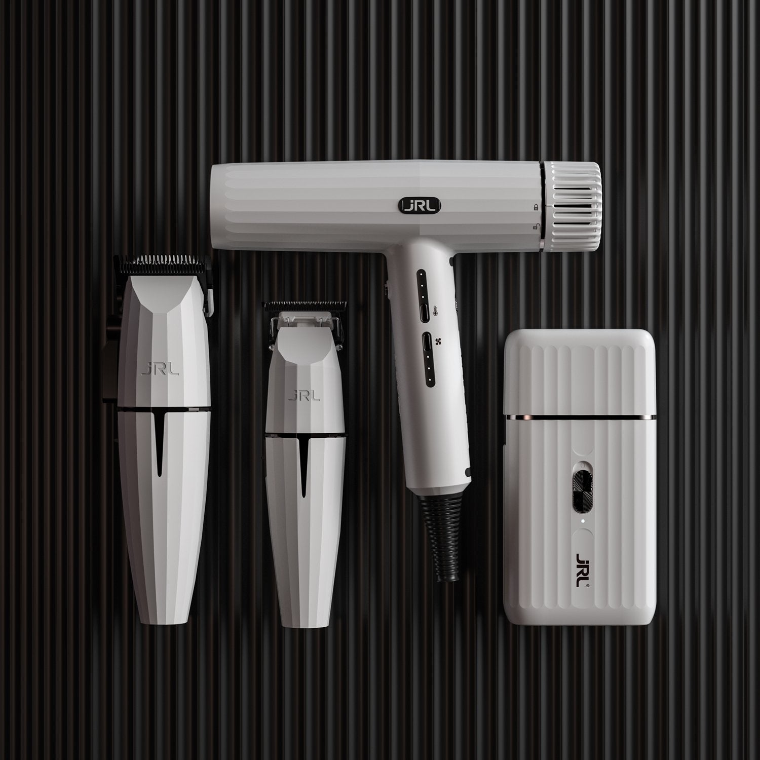 JRL Ghost Kit ( Clipper Trimmer Shaver And Hair Dryer) White