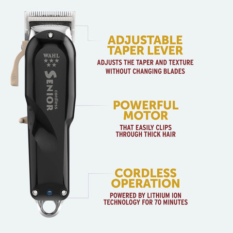 Wahl 5-Star Cordless Senior Clipper Black