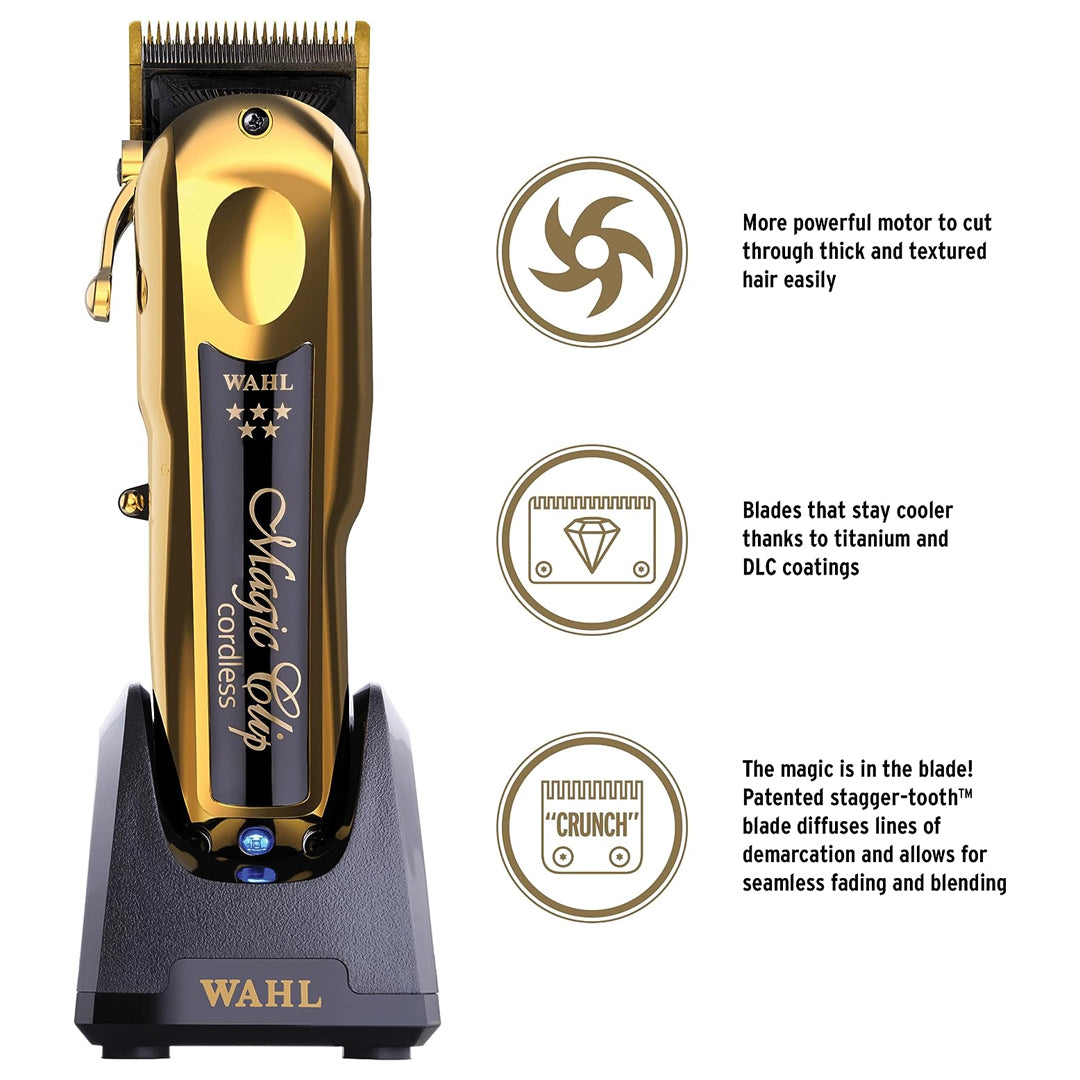 Wahl 5-Star Cordless Magic Hair Clipper Gold Edition