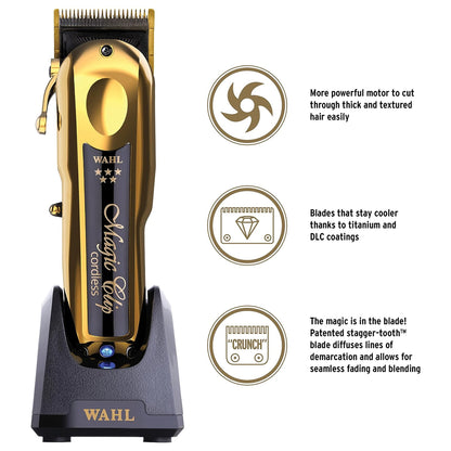 Wahl 5-Star Cordless Magic Hair Clipper Gold Edition