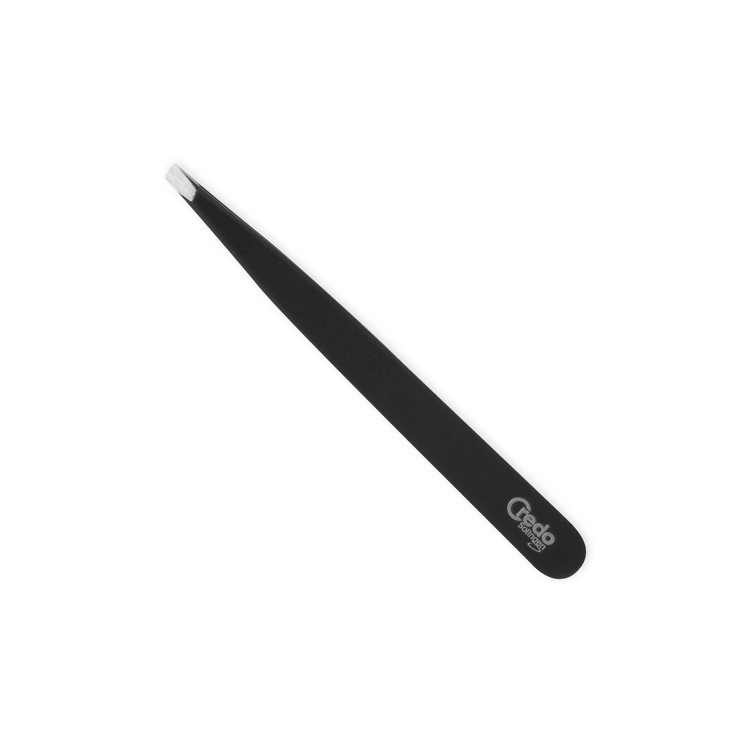 Credo Tweezers 9.5cm Slanted Stainless Blackline 1 pcs