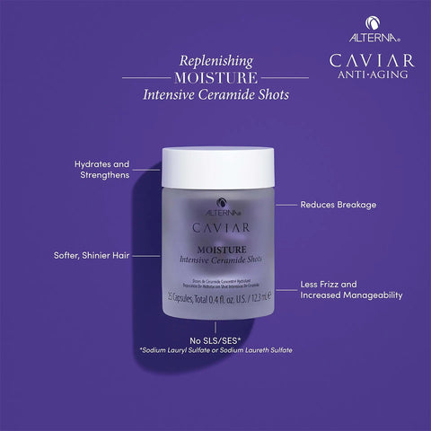 Alterna Caviar Moisture Intensive Ceramide Shots 25 Capsules