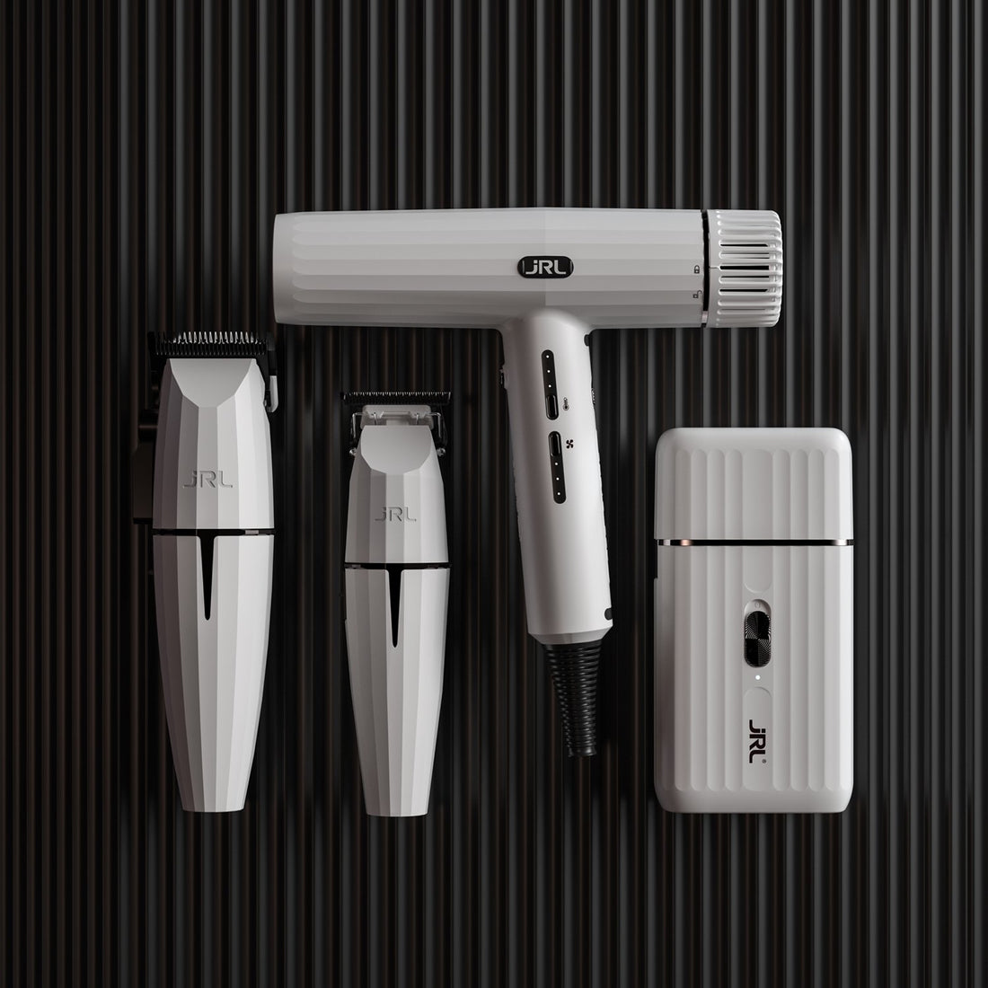 JRL Ghost Kit ( Clipper Trimmer Shaver And Hair Dryer) White